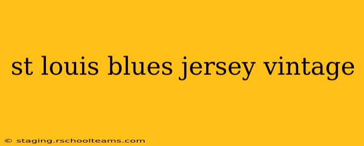 st louis blues jersey vintage