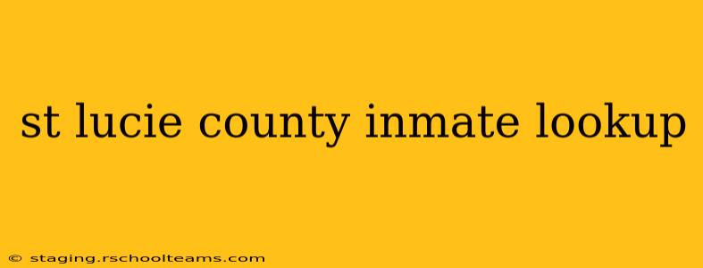 st lucie county inmate lookup