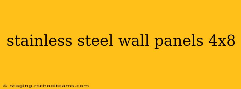 stainless steel wall panels 4x8