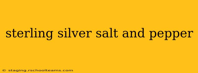 sterling silver salt and pepper