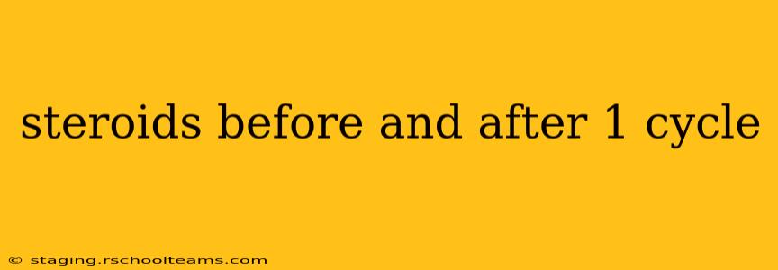 steroids before and after 1 cycle