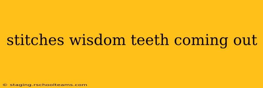 stitches wisdom teeth coming out