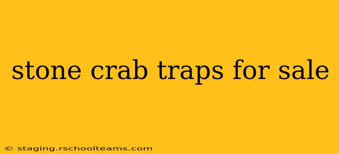 stone crab traps for sale
