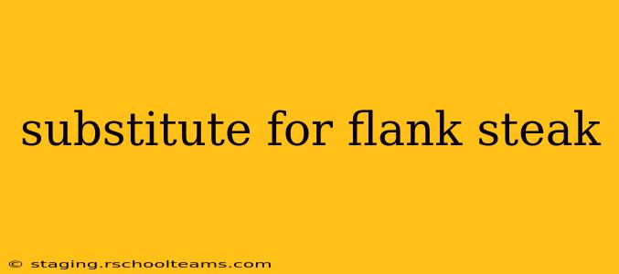 substitute for flank steak