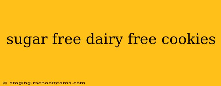 sugar free dairy free cookies