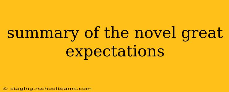 summary of the novel great expectations
