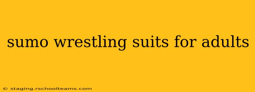 sumo wrestling suits for adults