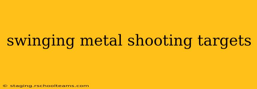 swinging metal shooting targets