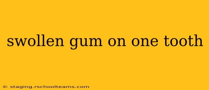 swollen gum on one tooth