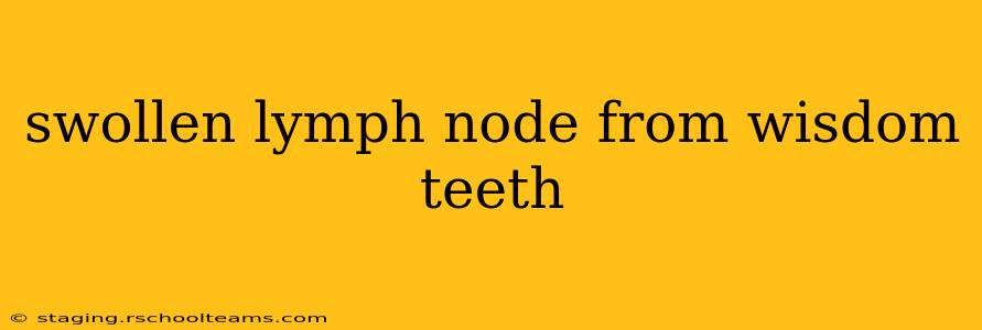 swollen lymph node from wisdom teeth
