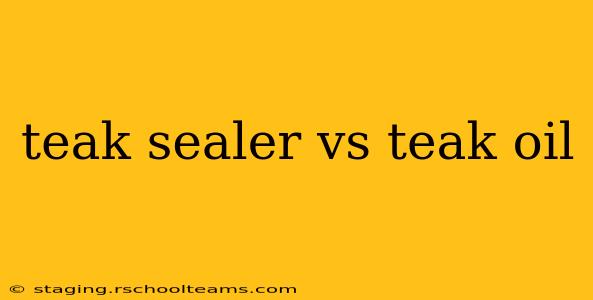 teak sealer vs teak oil