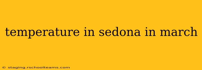 temperature in sedona in march
