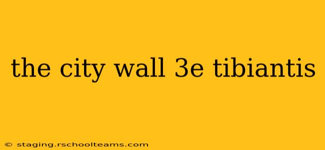 the city wall 3e tibiantis