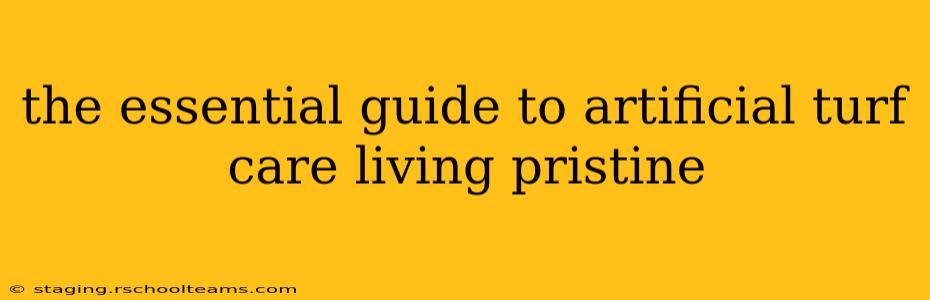 the essential guide to artificial turf care living pristine