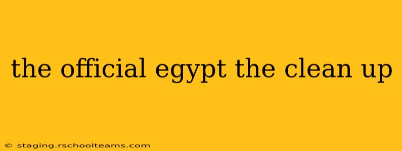 the official egypt the clean up