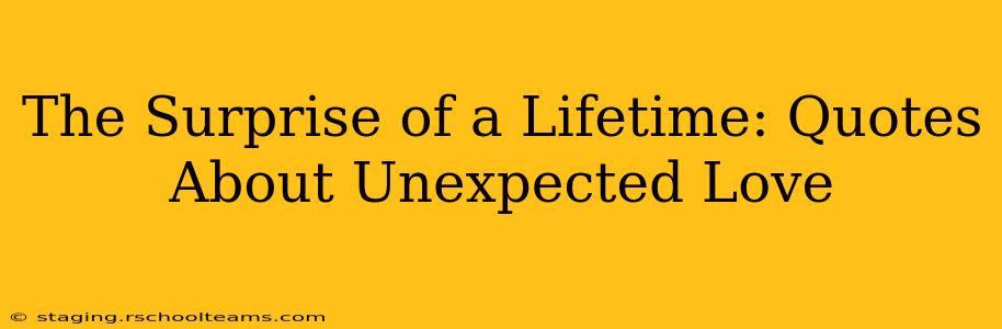 The Surprise of a Lifetime: Quotes About Unexpected Love