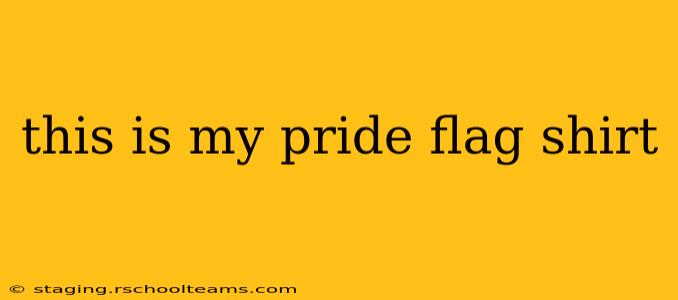 this is my pride flag shirt