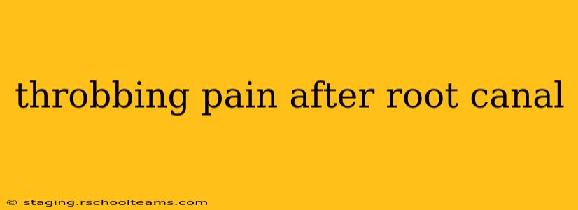 throbbing pain after root canal