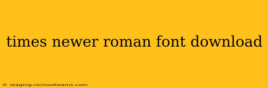 times newer roman font download