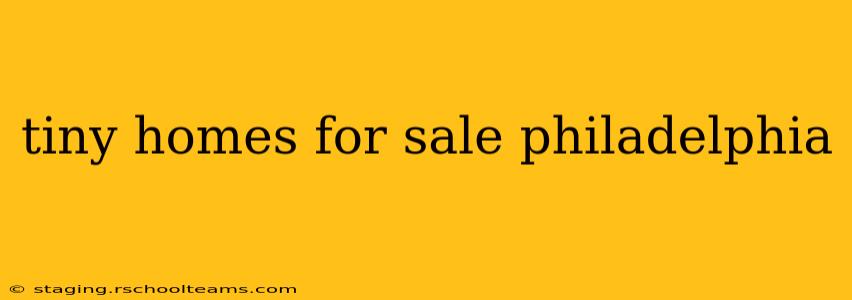 tiny homes for sale philadelphia