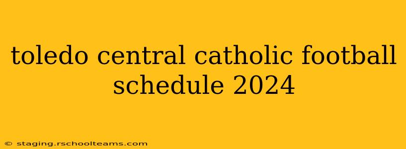 toledo central catholic football schedule 2024