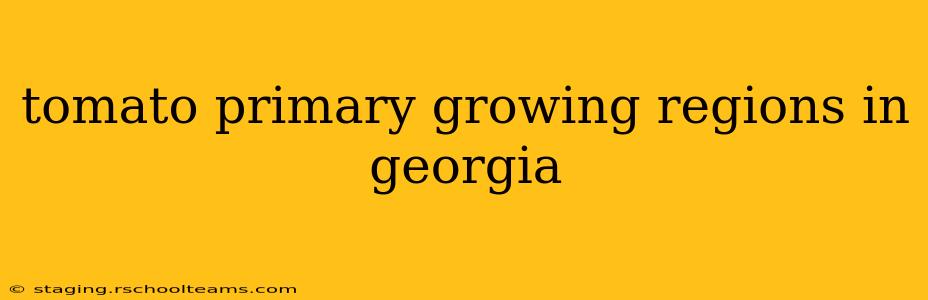 tomato primary growing regions in georgia