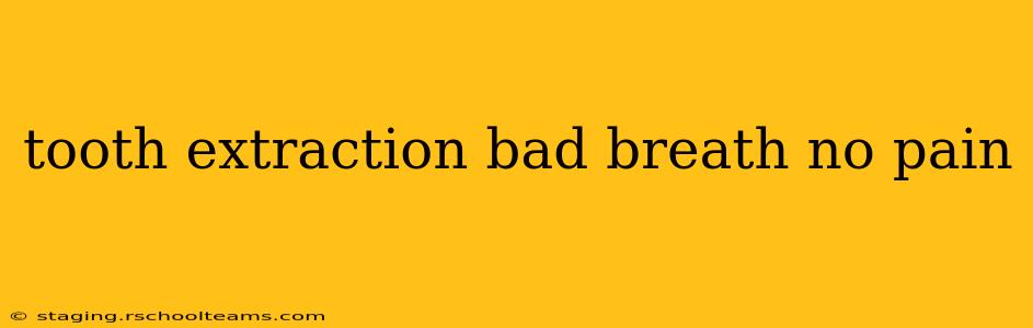 tooth extraction bad breath no pain