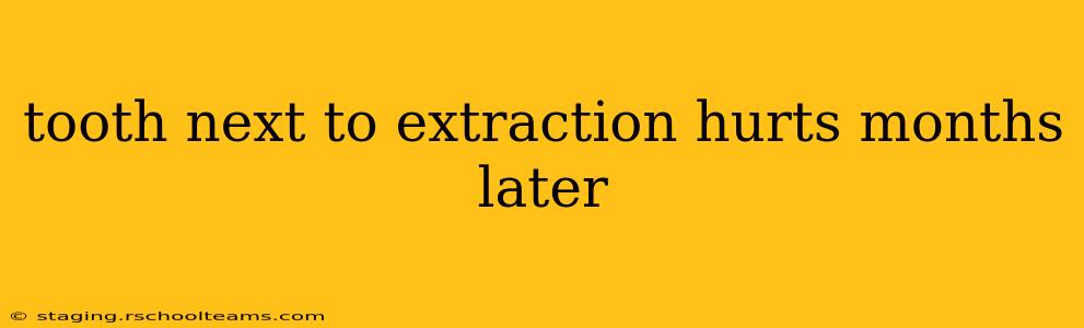 tooth next to extraction hurts months later