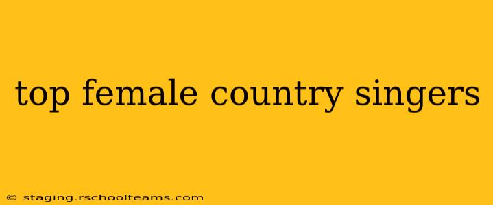 top female country singers