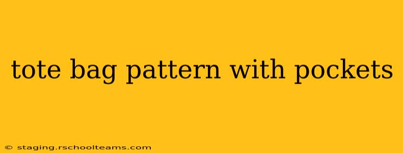 tote bag pattern with pockets