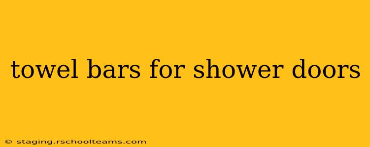 towel bars for shower doors