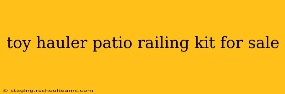 toy hauler patio railing kit for sale