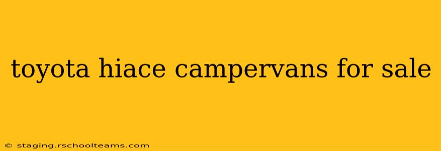 toyota hiace campervans for sale