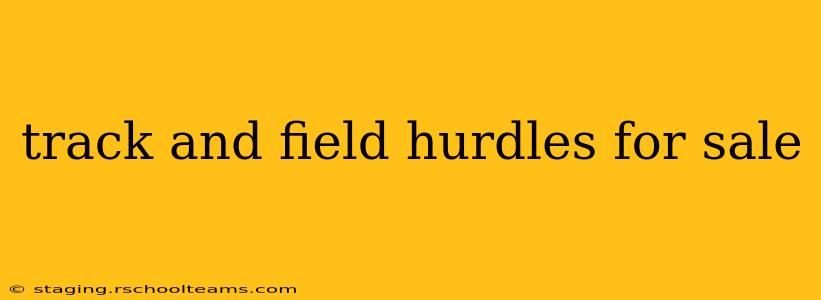 track and field hurdles for sale