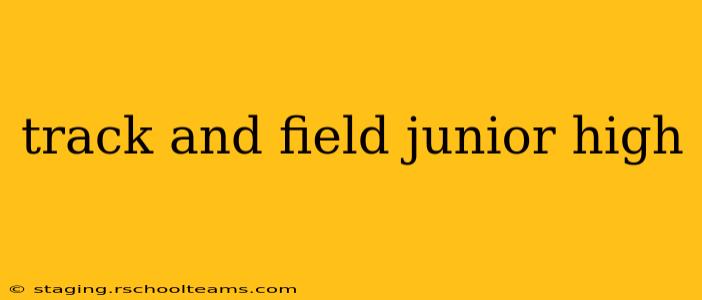track and field junior high