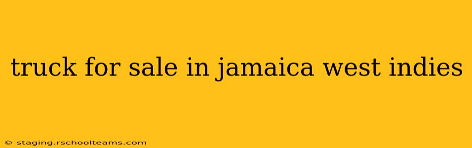 truck for sale in jamaica west indies