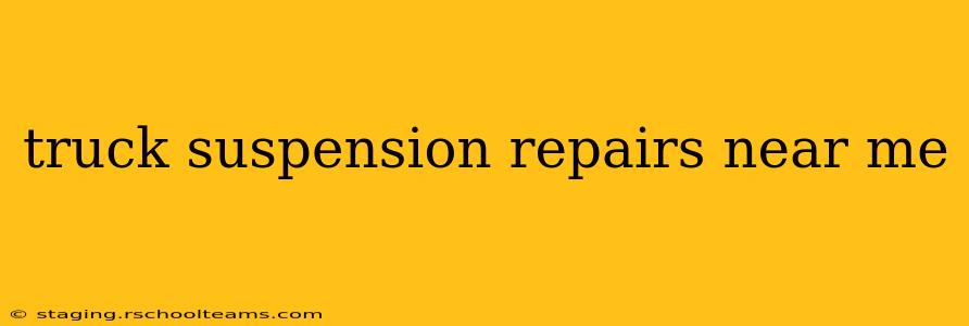 truck suspension repairs near me