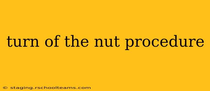 turn of the nut procedure