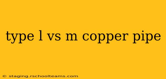 type l vs m copper pipe