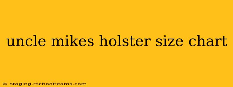 uncle mikes holster size chart