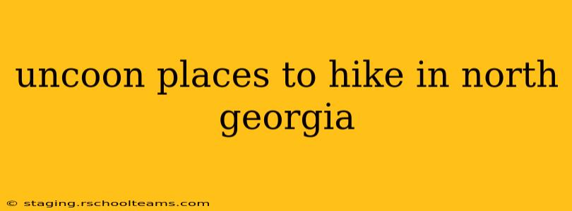 uncoon places to hike in north georgia