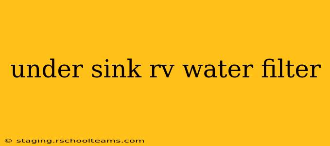 under sink rv water filter