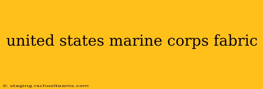 united states marine corps fabric