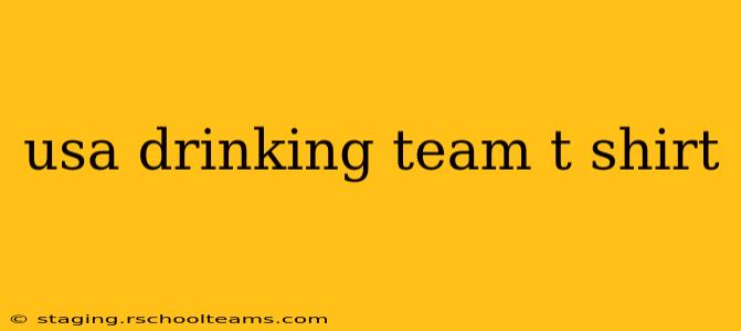 usa drinking team t shirt
