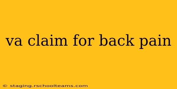 va claim for back pain