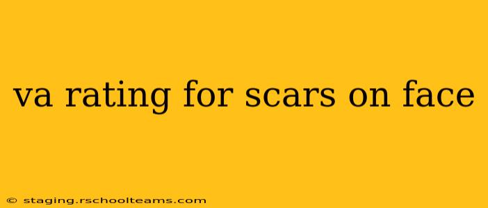 va rating for scars on face