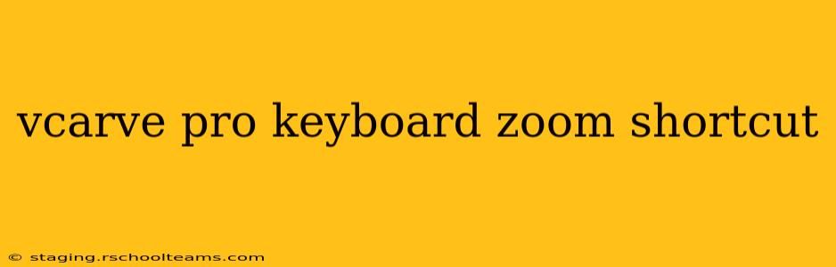 vcarve pro keyboard zoom shortcut