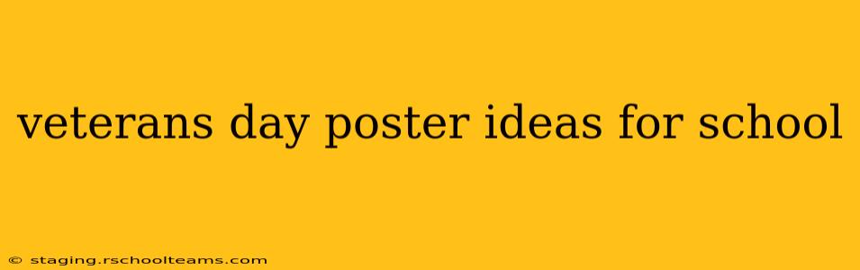 veterans day poster ideas for school