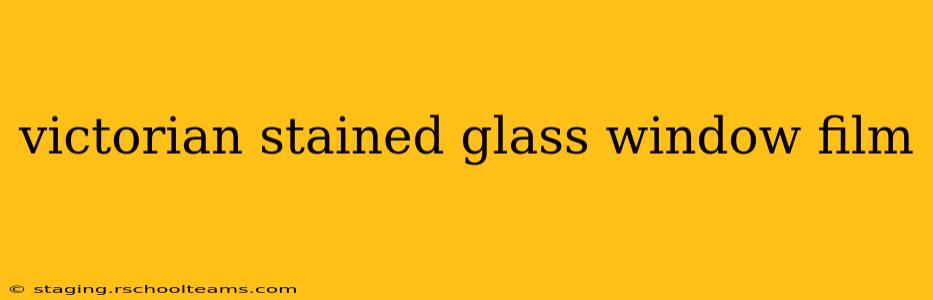 victorian stained glass window film