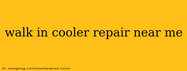 walk in cooler repair near me